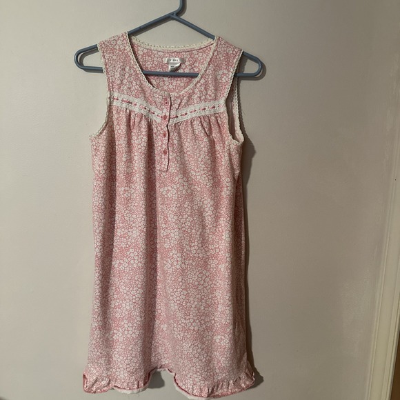 Pink Coconut Boutique Other - Pink VS Women's Pink Floral‎ Sleeveless Nightgown Size Medium Sleepwear Cotton
